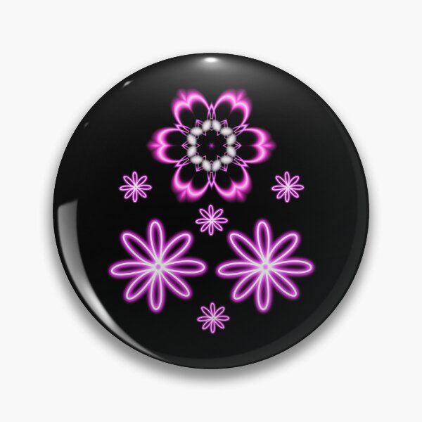 Item preview, Neon flower wallpaper designed and sold by The Love Quill.