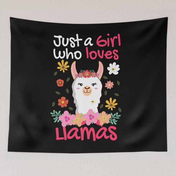 Item preview, Just a Girl Who Loves Llamas - alpaca Gift designed and sold by Ibu83.
