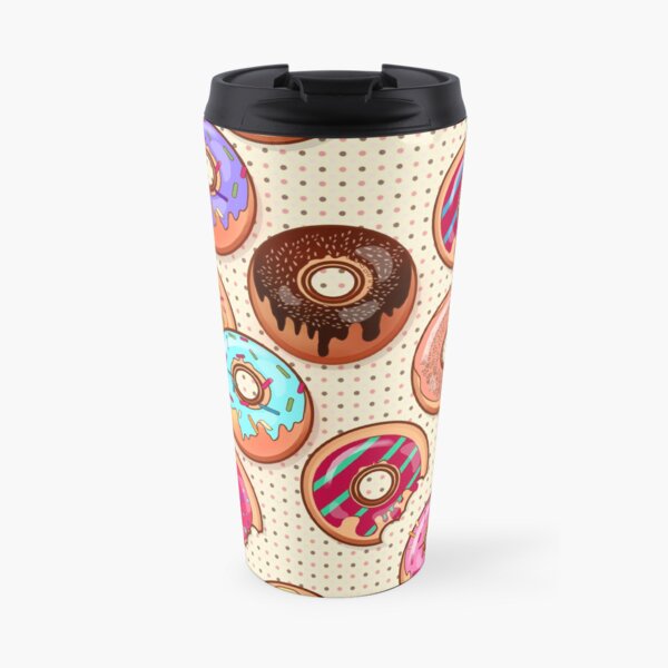 I Love Donuts Yummy Baked Goodies Sugary Sweet Travel Mug