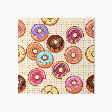 I Love Donuts Yummy Baked Goodies Sugary Sweet Art Board Print