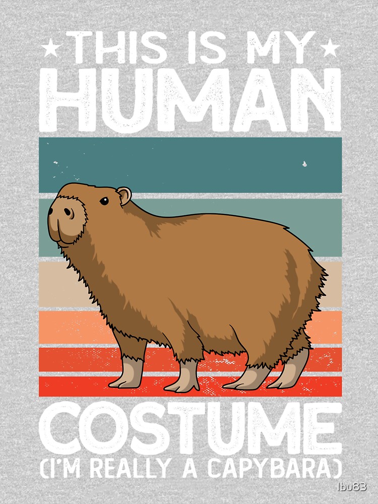 This Is My Human Costume I Am Really A Capybara Vintage | Toddler Pullover  Hoodie