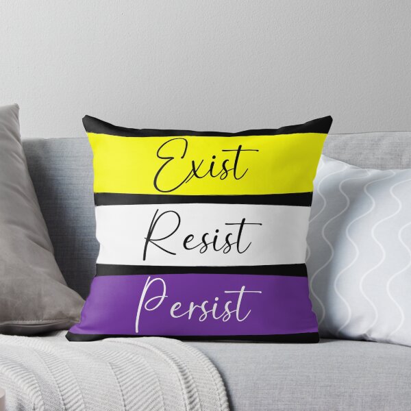 Item preview, Enby Pride Exist, Resist, Persist  designed and sold by AmandaRoseArts.