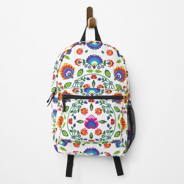 Item preview, Folklore flowers on beautiful classy white background designed and sold by FK-UK.