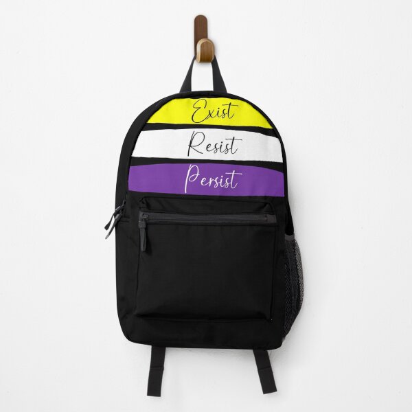 Item preview, Enby Pride Exist, Resist, Persist designed and sold by AmandaRoseArts.