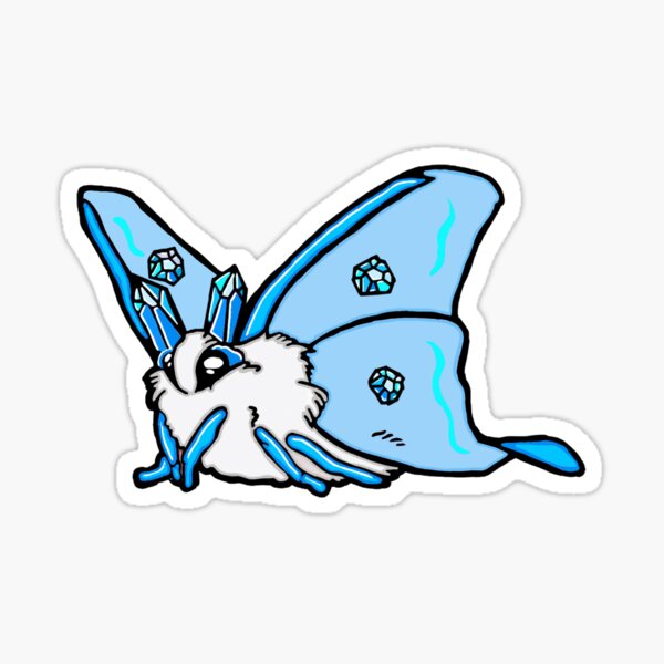 Moth Sticker – Fluffed Animals