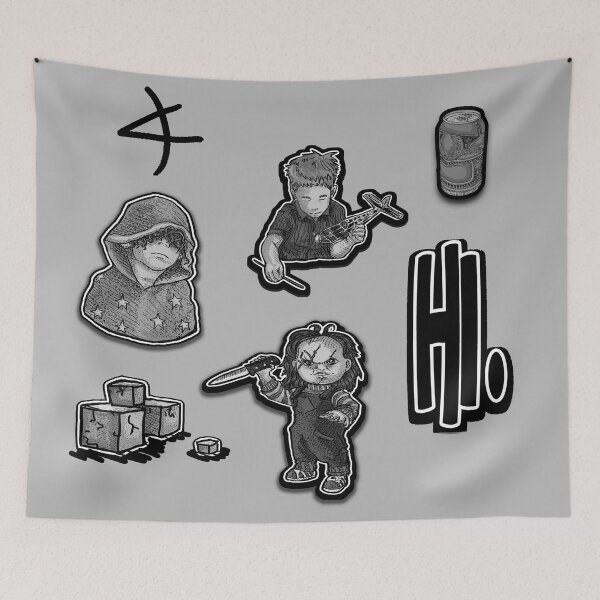Item preview, INK DRAWN STICKER MIX designed and sold by TheScaryRipper.