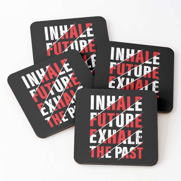 Item preview, Inhale The Future, Exhale The Past. Red, Hard work, Inspiration, Motivation, Work, Luck, Moving on.,  designed and sold by Salmaniix.