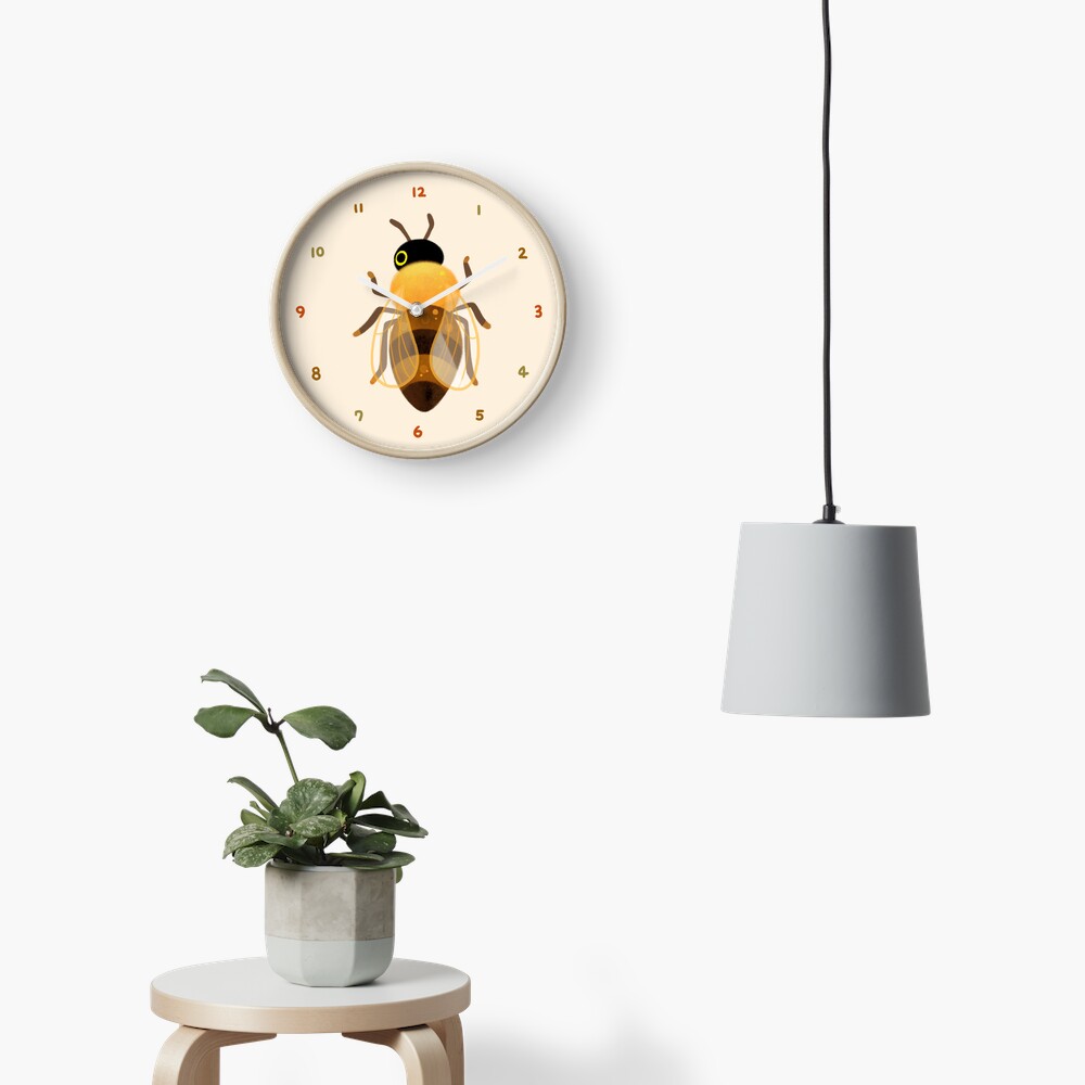 Bee & bee shrimp Clock
