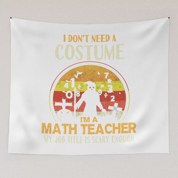 Item preview, I Dont Need A Costume Im A Math Teacher Halloween Ghost Gift designed and sold by TMelonShop.