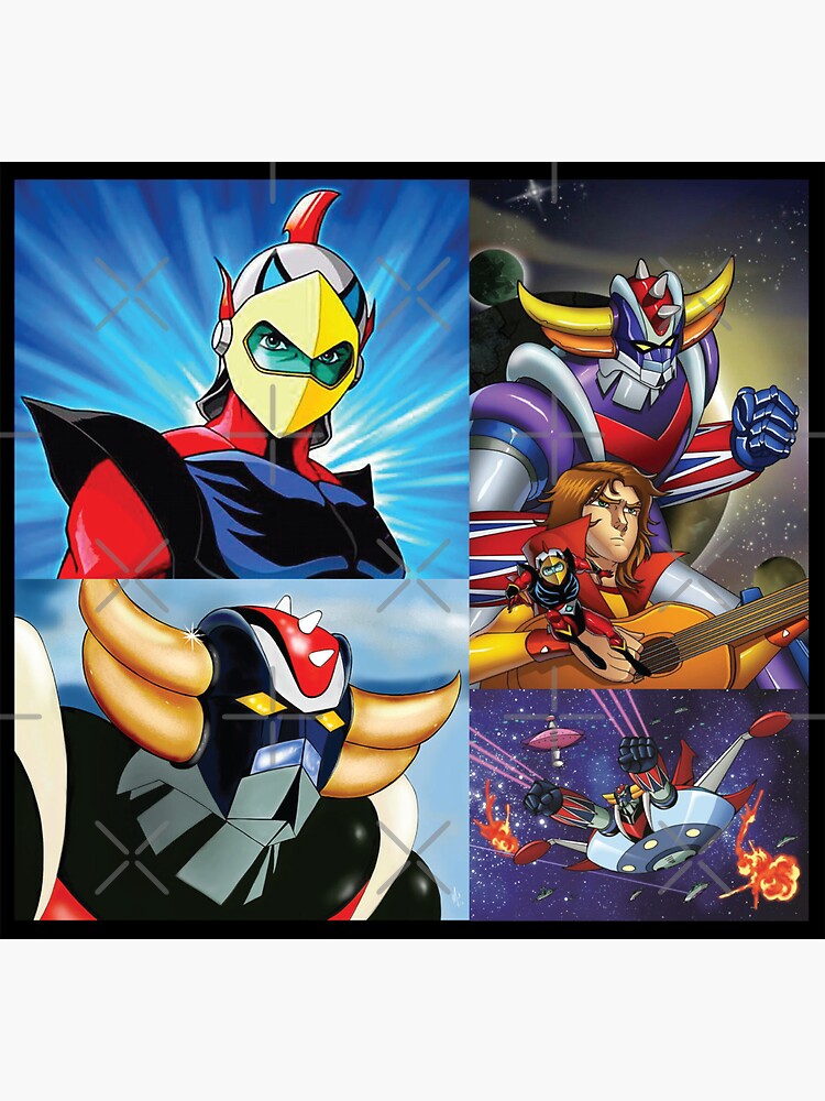 Autocollants GOLDORAK Goldrake Grendizer Rare - Buste Figurine 1982, Collection Vintage