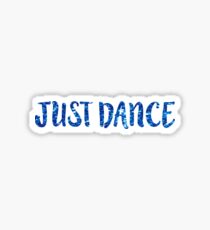 Just Dance Blue Glitter Sticker