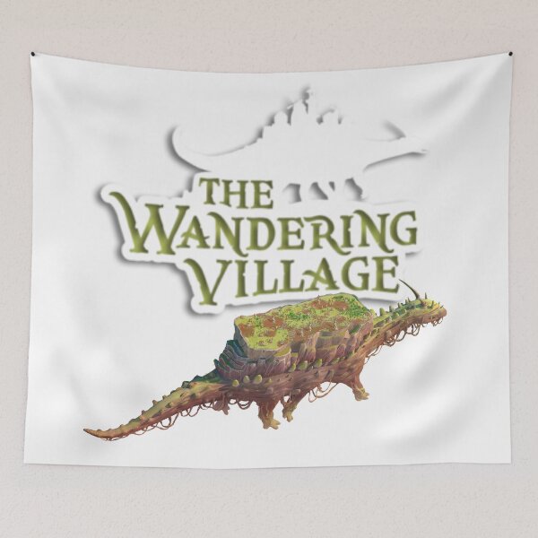 Item preview, The Wandering Village Post Apocalyptic World | Human Survival Game with a Giant Creature Onbu designed and sold by MrsLittleBear.