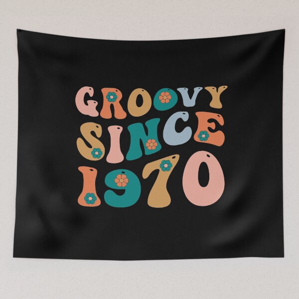 Aperçu de l'œuvre Groovy depuis 1970 | Fabriqué en 1970 | Anniversaire rétro 1970 | Rétro Groovy créée et vendue par AMINE  ★★★★★.