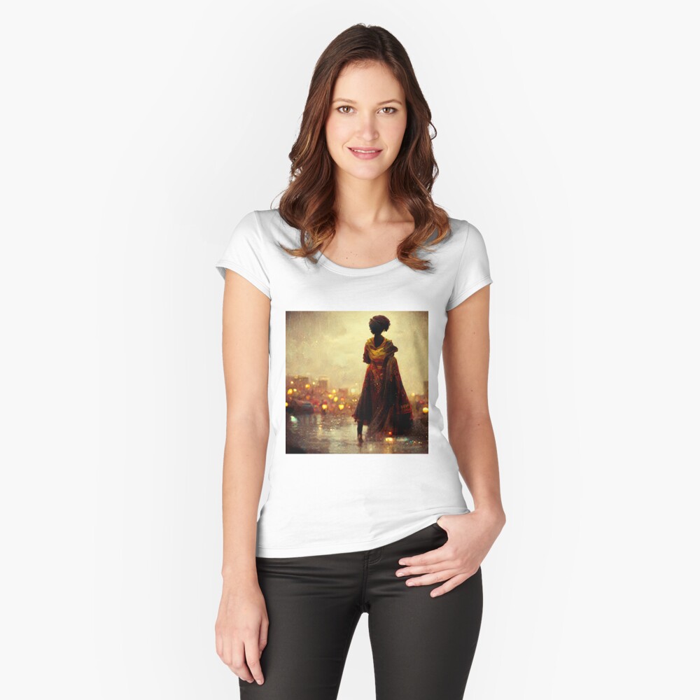 Aperçu de l'œuvre T-shirt échancré créée et vendue par VintageSomalia.