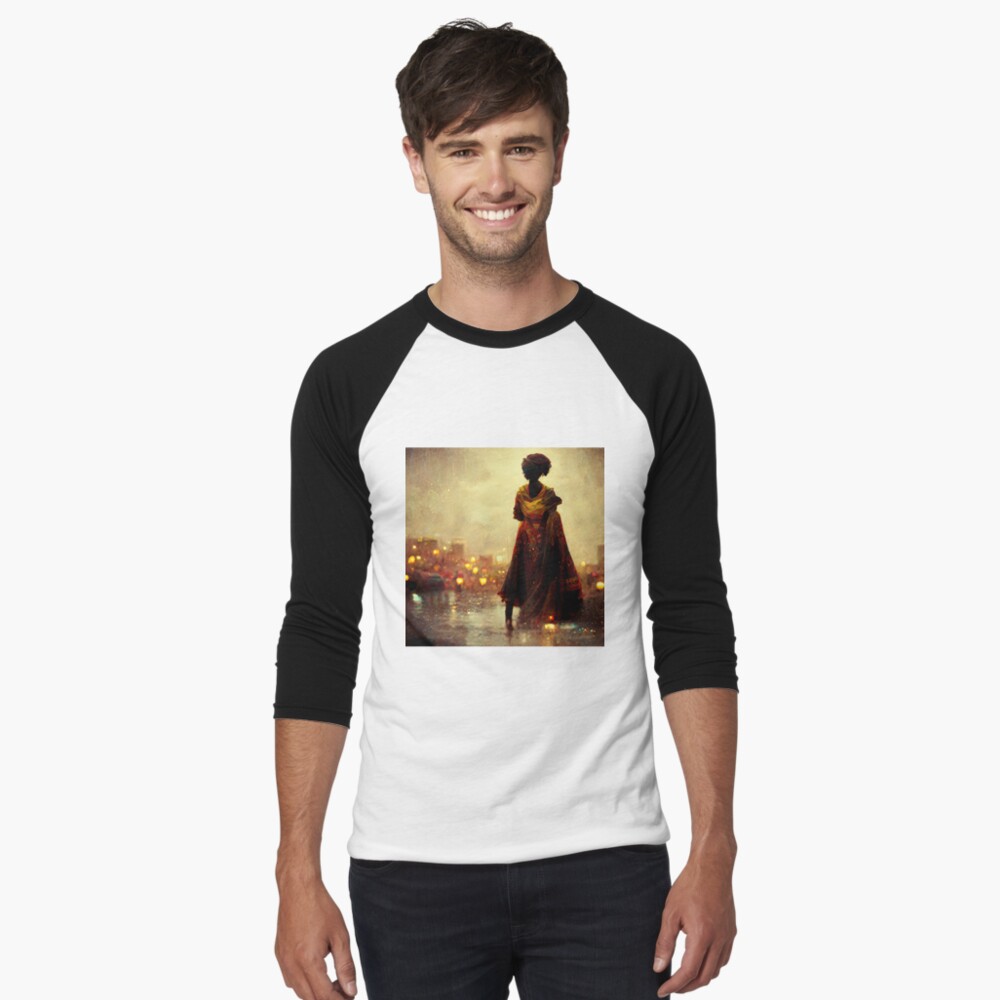 Aperçu de l'œuvre T-shirt baseball manches ¾ créée et vendue par VintageSomalia.