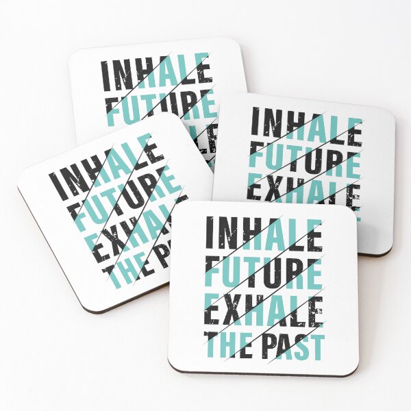 Item preview, Inhale The Future, Exhale The Past. Red, Hard work, Inspiration, Motivation, Work, Luck, Moving on.,  designed and sold by Salmaniix.