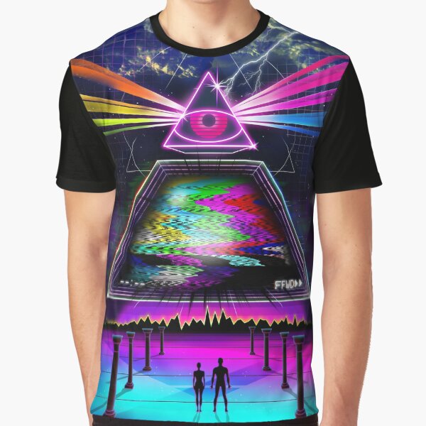 Static Intelligence - VHS 80s Retro Glitch Graphic T-Shirt