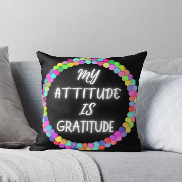 Item preview,  My Attitude is Gratitude.. A bright and cheerful positive quote designed and sold by Wonder & Whimsy.
