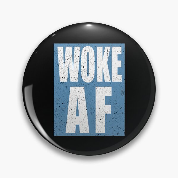 Item preview, Woke AF Funny Typeface Distressed  designed and sold by chris-ellis-art.