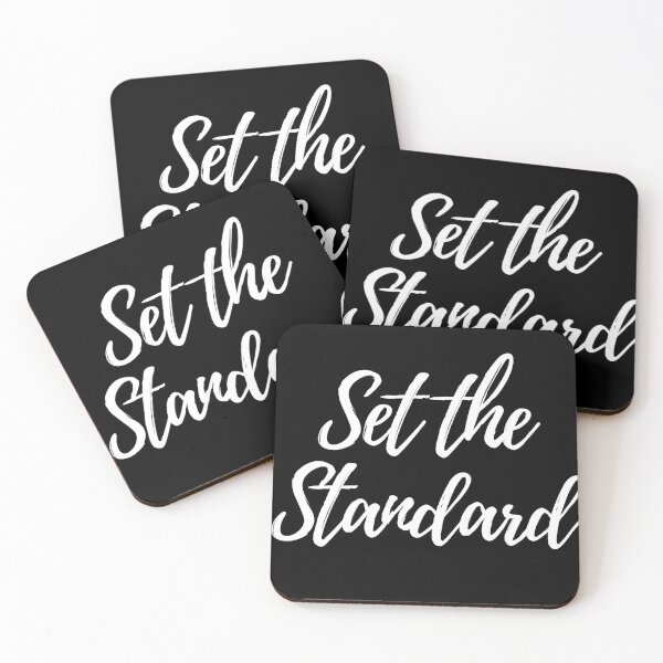 Item preview, Set the Standard- Three word motivational quote designed and sold by DesignsByDaddy.