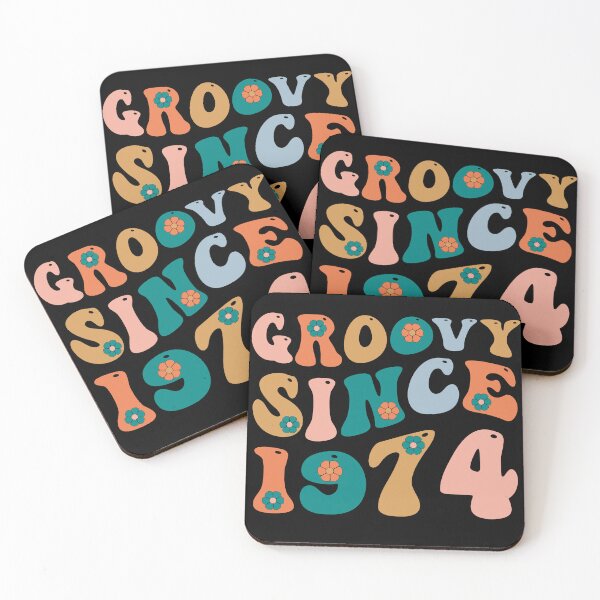 Aperçu de l'œuvre Groovy depuis 1974 | Fabriqué en 1974 | Anniversaire rétro 1974 | Rétro Groovy créée et vendue par AMINE ★★★★★.