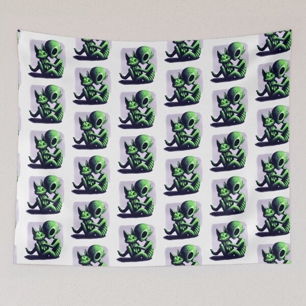 Item preview,  Mean Little Cute alien 2 designed and sold by SpongyDesings.