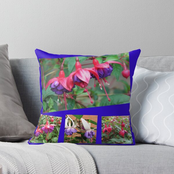 Item preview, Dancing Fuchsia Belles - Summer Flowers Collage designed and sold by BlueMoonRose.