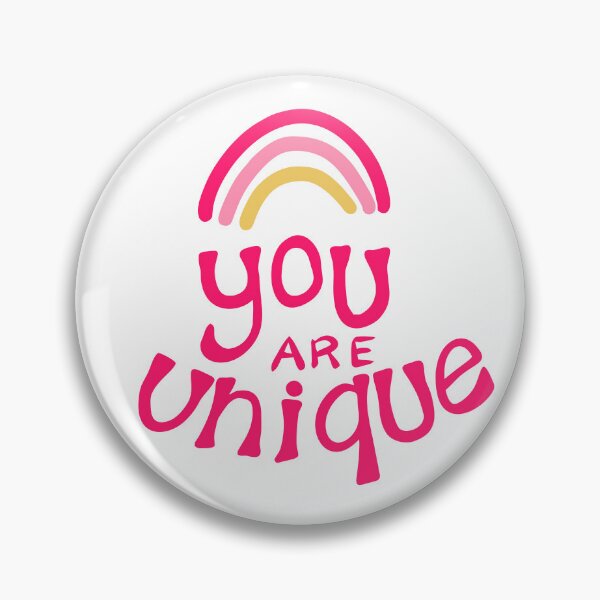 Item preview, You are unique slogan to spread a positive mental health messsage designed and sold by thatsgraphic.