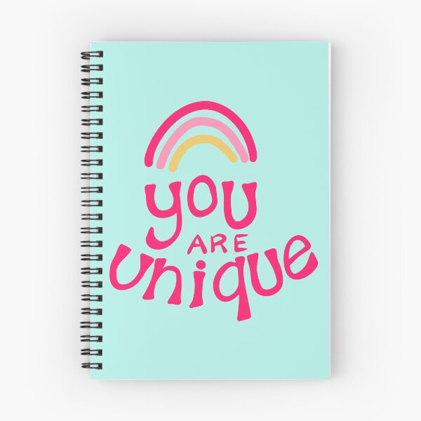 Item preview, You are unique slogan to spread a positive mental health messsage designed and sold by thatsgraphic.