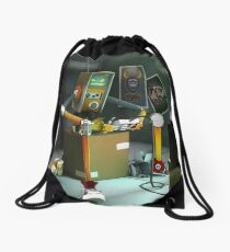 Gordon the Gamer Robot Drawstring Bag