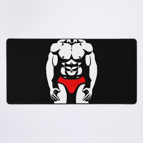 Item preview, Muscle Man Physique Red Speedo designed and sold by ArtFactoryAI.