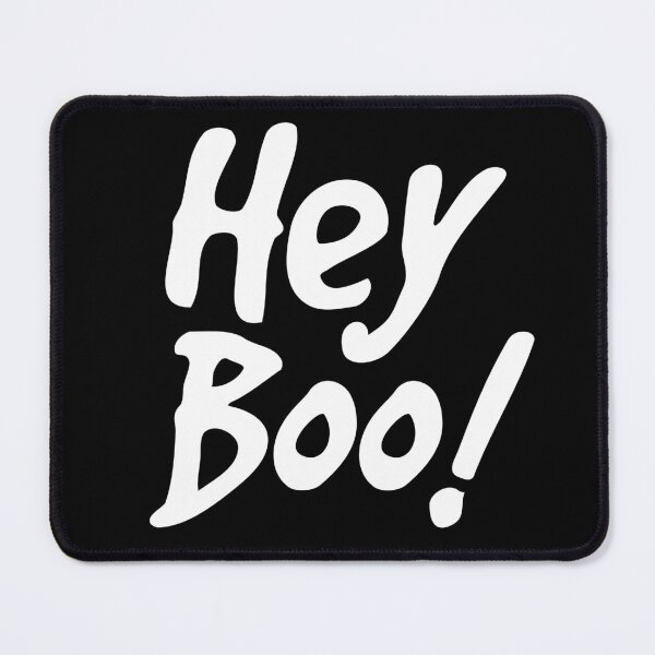 Item preview, Hey boo black background designed and sold by DemonicGloom.