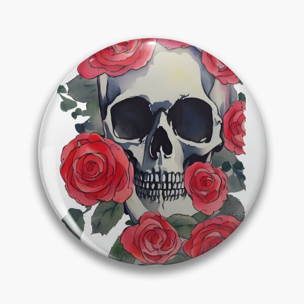 Item preview, Skull and Roses - All Roses no Thorns designed and sold by freshWaterCo.