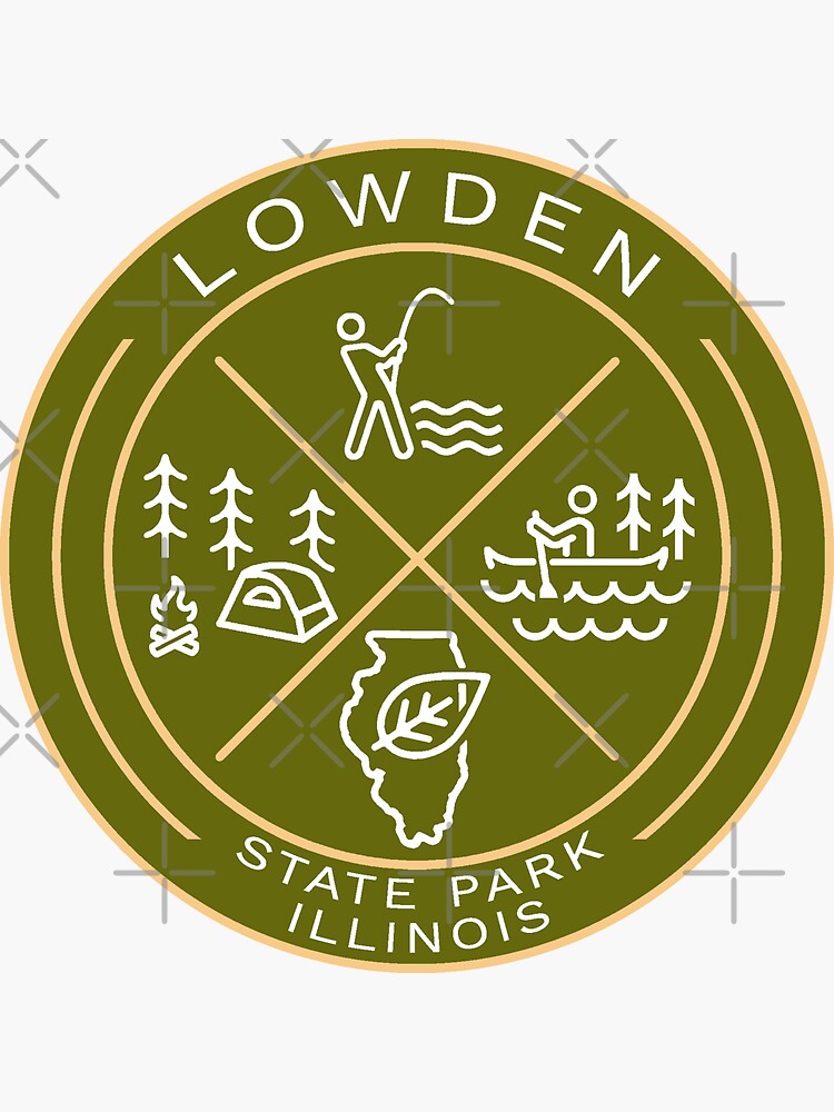 Lowden State Park Heraldic Logo Sticker For Sale By Vanyakar Redbubble 9481