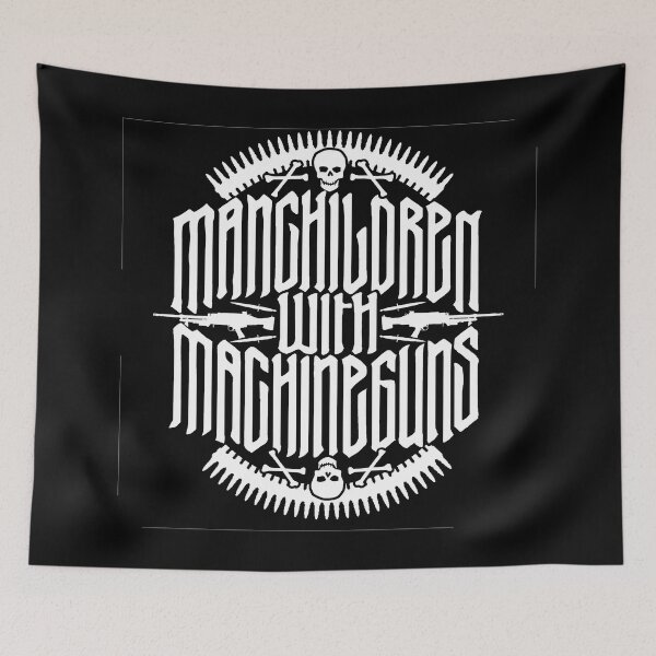 Item preview, Manchildren with Machine-guns  designed and sold by Flashed  Up.