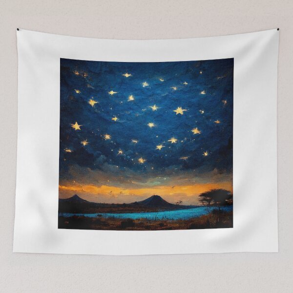 Item preview, Starry Night of Somalia no.4 designed and sold by VintageSomalia.