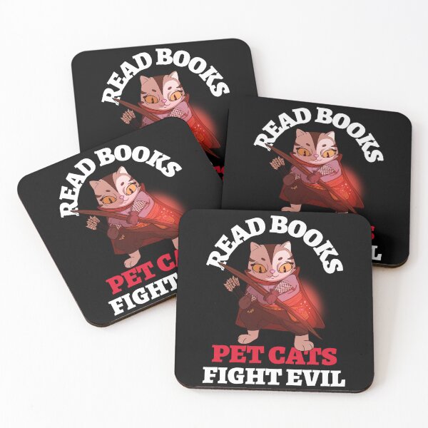 Item preview, Read Books Pet Cats Fight Evil Archer Bookish Bibliophile designed and sold by LadySaltwater.