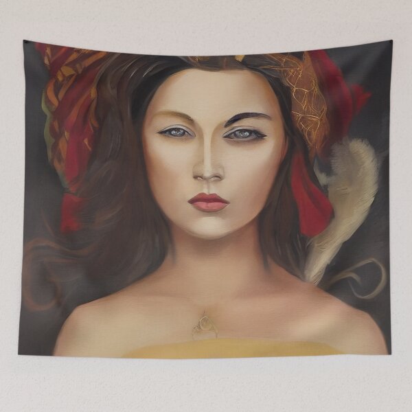 Item preview, Mythical womans portrait designed and sold by Lefteris Betsis.
