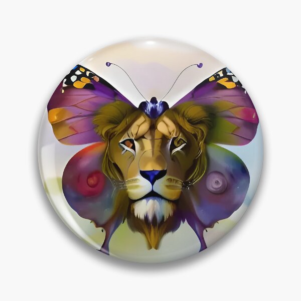 Item preview, Lion's Face Butterfly designed and sold by PinterPattern.