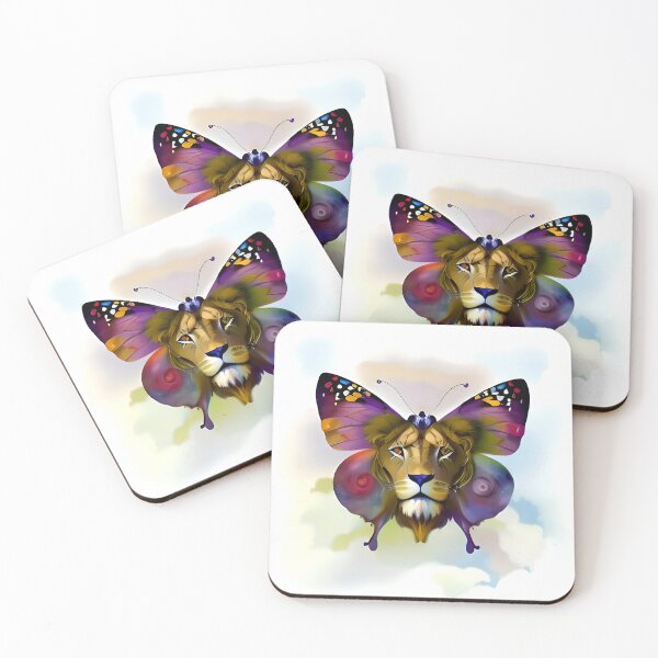 Item preview, Lion's Face Butterfly designed and sold by PinterPattern.