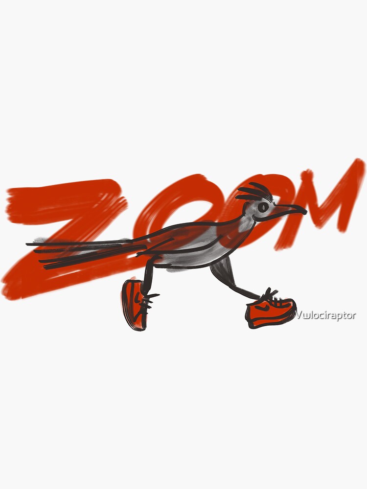 "ZOOM" Sticker for Sale by Vwlociraptor Redbubble
