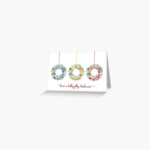 Holly Jolly Christmas Greeting Card