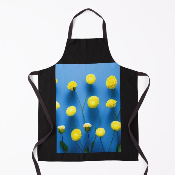 Artikelvorschau, SUNNY LEMON YELLOW FLOWERS BLUE BACKGROUND entworfen und verkauft von sailorsam1805.