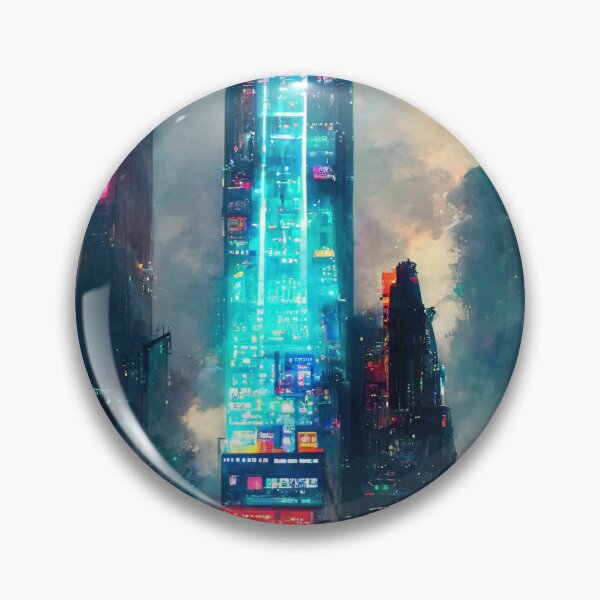 Item preview, "New Dystopia" by VentureArt New York City Cyberpunk Futuristic - Neon Lights designed and sold by VentureArtCo.
