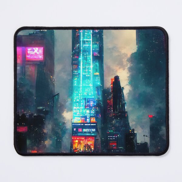 Item preview, "New Dystopia" by VentureArt New York City Cyberpunk Futuristic - Neon Lights designed and sold by VentureArtCo.