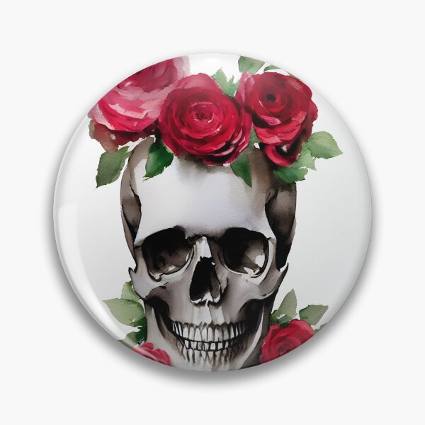 Item preview, Skull and Roses - Rose Crown designed and sold by freshWaterCo.