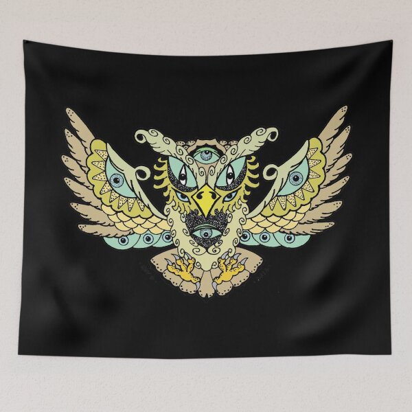 Item preview, ORNATE OWL - Art By Kev G designed and sold by ArtByKevG.