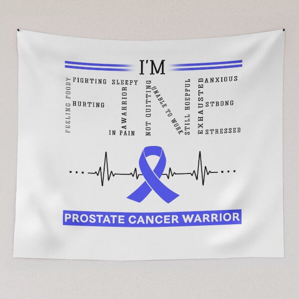 Item preview, I'm Fine Prostate Cancer Warrior Support Prostate Cancer Awareness Gifts designed and sold by rechardtee.