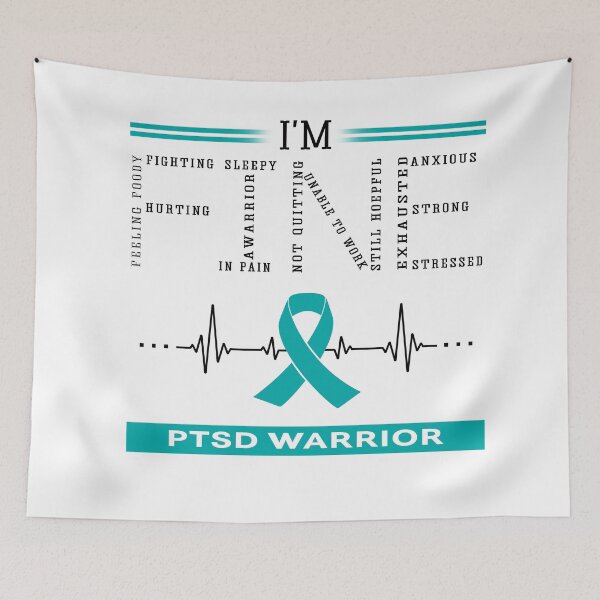 Item preview, I'm Fine PTSD Warrior Support PTSD Awareness Gifts designed and sold by rechardtee.