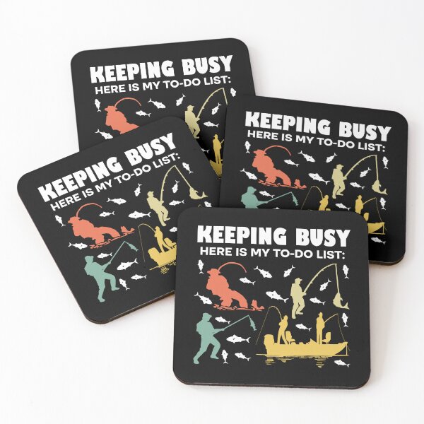 Item preview, Fishing Retirement Keeping Busy To Do List Funny Fisherman  designed and sold by Rami Khalifah.